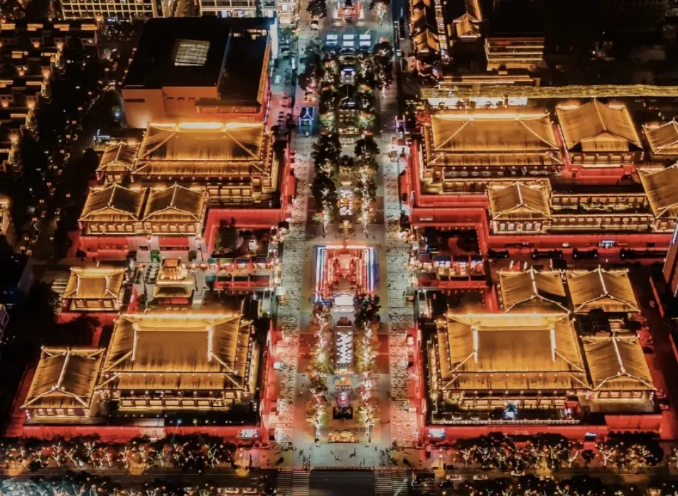 Modern Xi'an at night