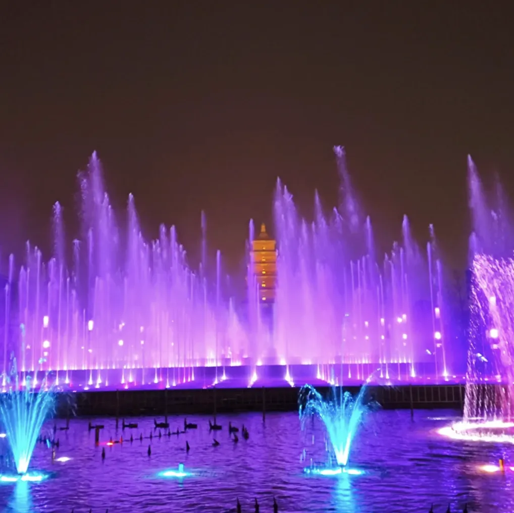 Big Wild Goose Pagoda Fountain Show
